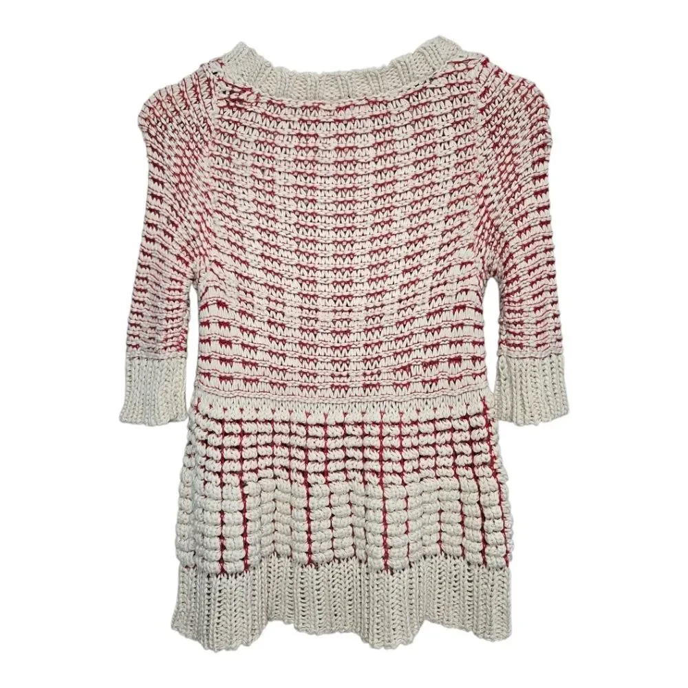 Anthropologie Fiets Voor Hidden Glow Open Knit Sweater